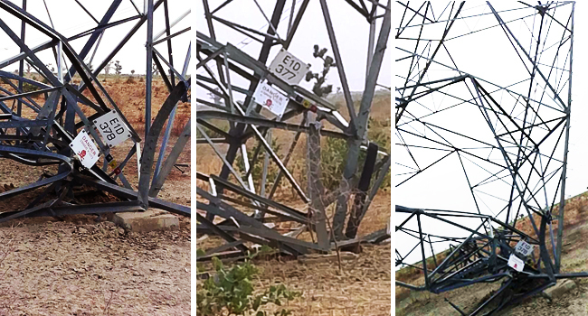 Vandalised Transmission Towers in Gombe