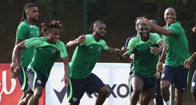 Super Eagles in training